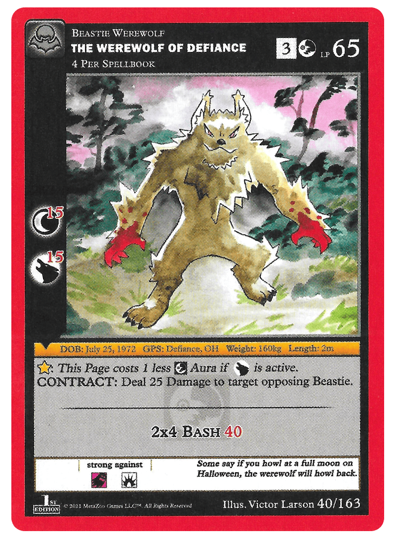 40/163 The Werewolf of Defiance Non Holo