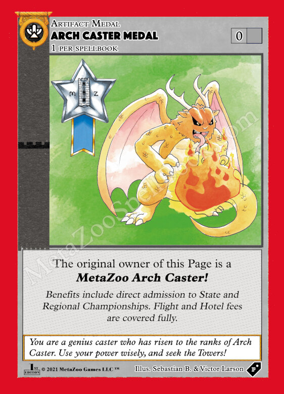 MetaZoo Arch Caster Medal