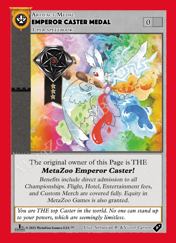 MetaZoo Emperor Caster Medal
