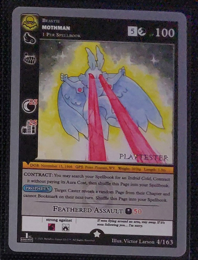 MetaZoo Nightfall Playtester Card Mothman 4-163