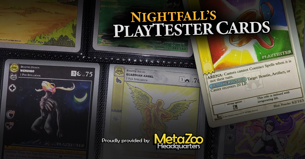 Nightfall Playtester Silver Border Cards - MetaZoo HQ Featured Image
