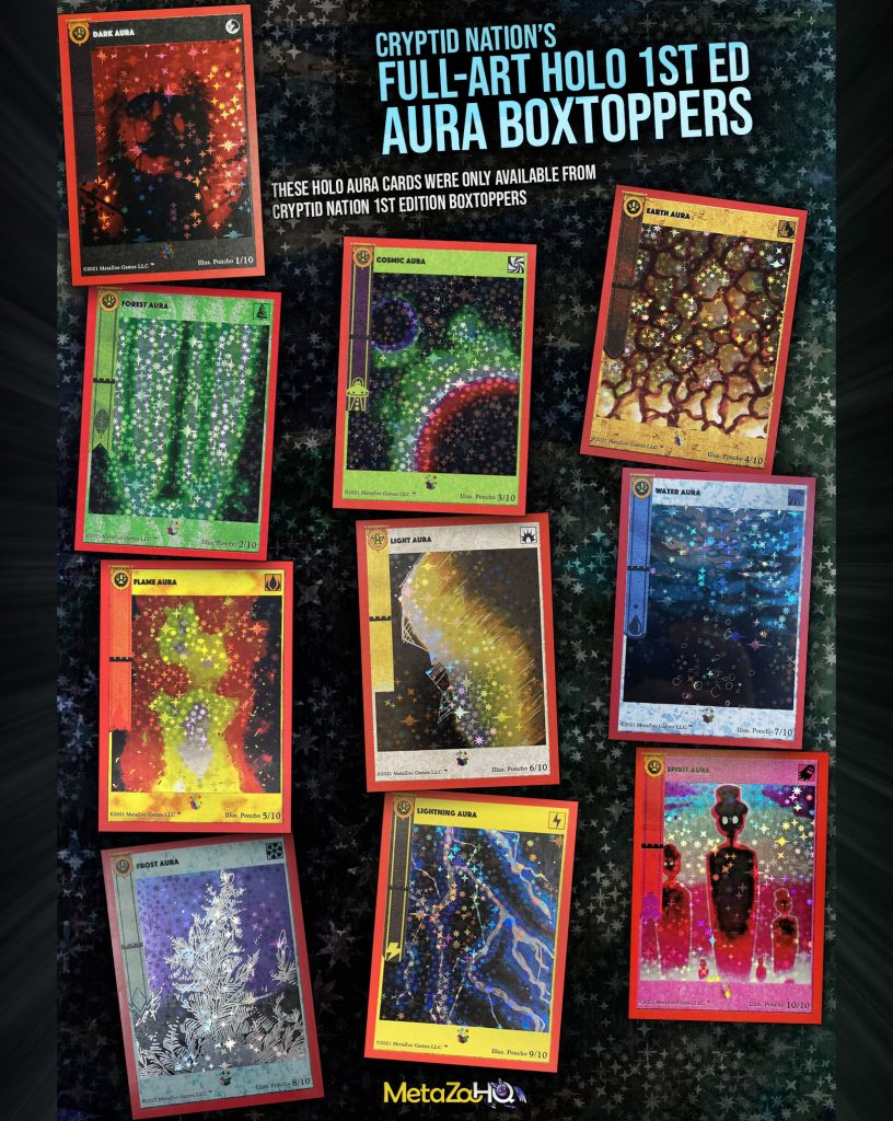 Cryptid Nation 1st Edition Holo Aura Boxtoppers Poster