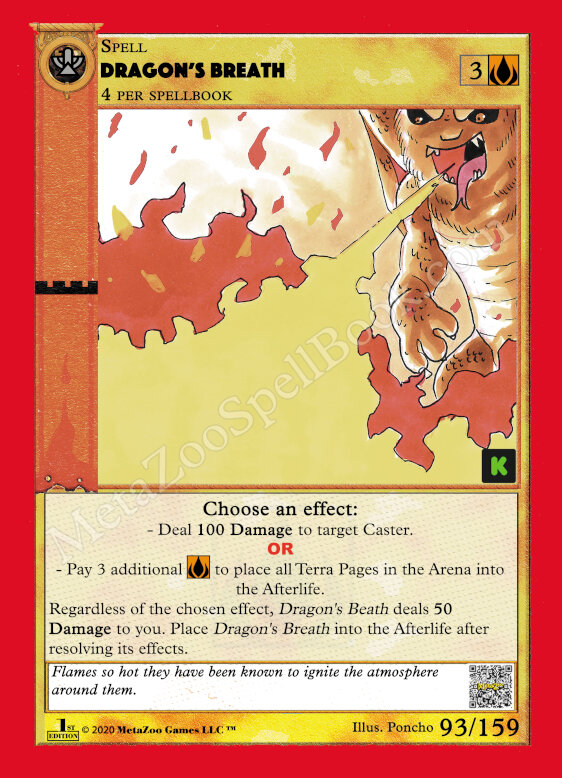 Dragon's Breath KS 93/159 Poncho