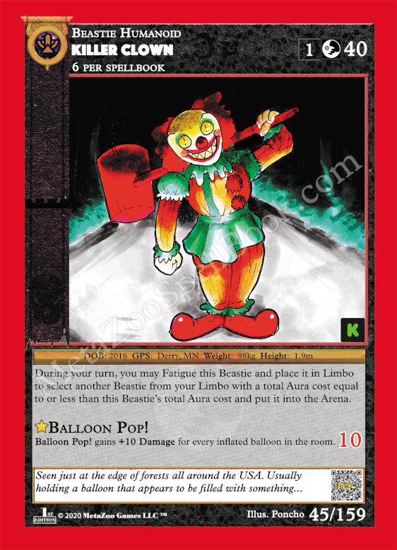 Killer Clown KS 45/159 Poncho