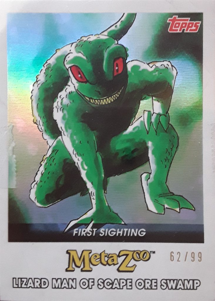 Lizard of Scape Ore Swamp First Sighting Topps MetaZoo Card