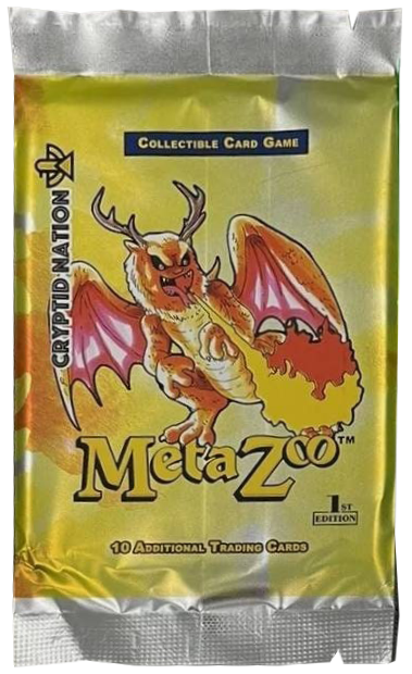 MetaZoo Cryptid Nation Yellow Art Piasa Booster Pack