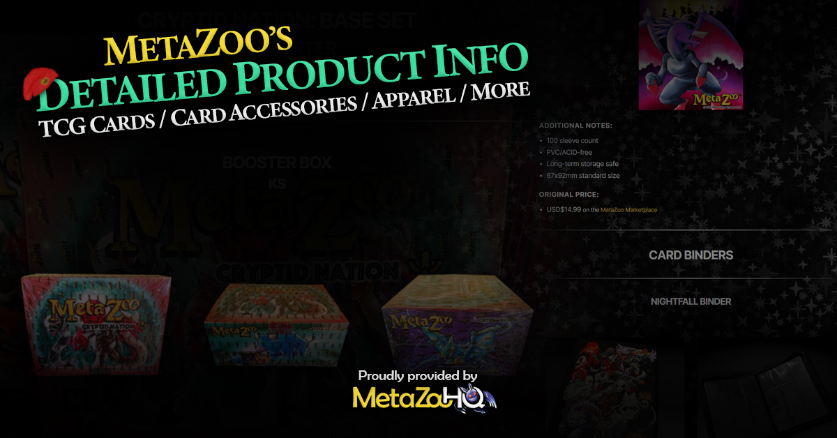 MetaZoo HQ - Detailed Product Information Featured Image2