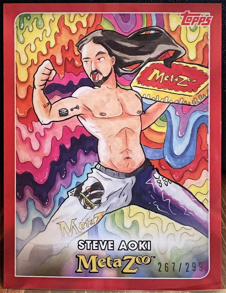 MetaZoo x Topps - Steve Aoki Partner Card C2 of 299 - Front