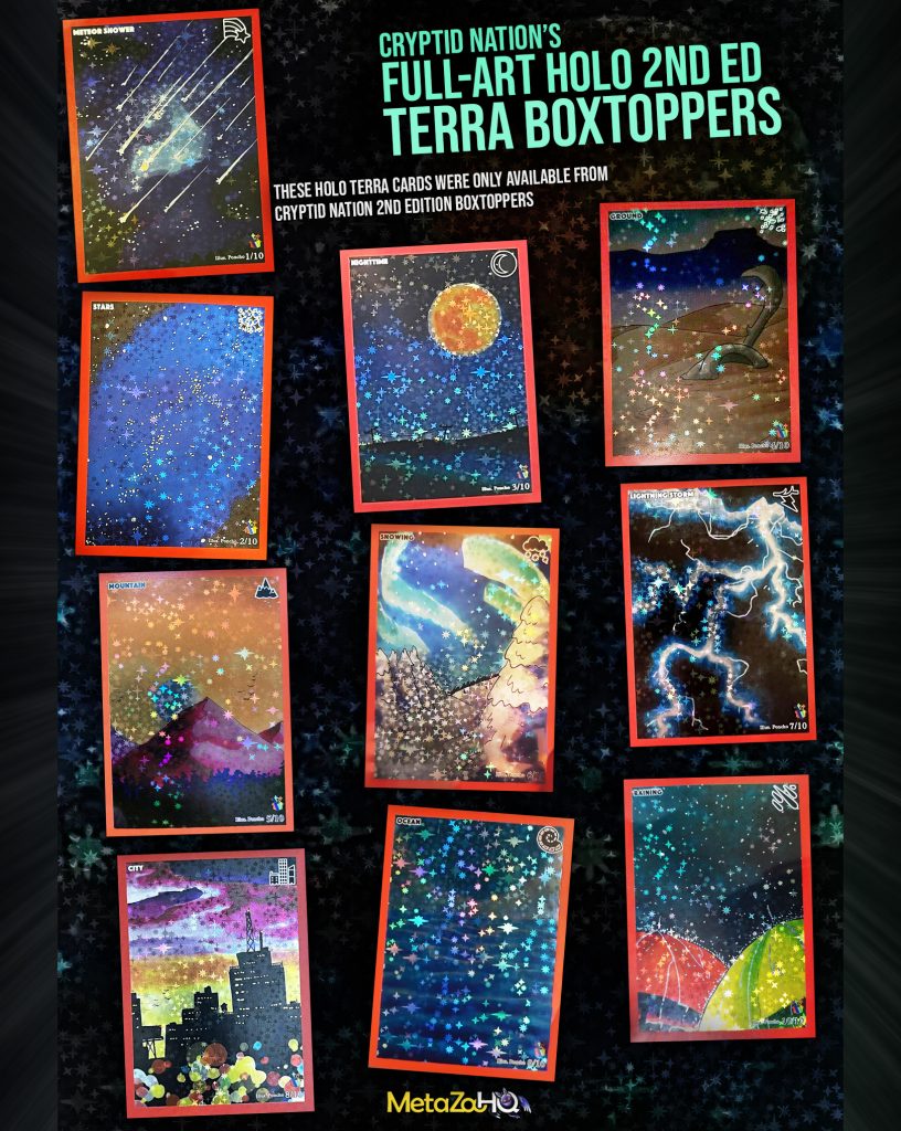Cryptid Nation 2nd Edition Holo Terra Boxtoppers Poster