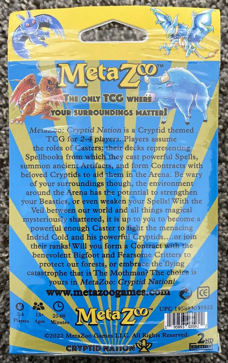 Metazoo x Walmart - 3 Booster Pack and Promo Box - Back