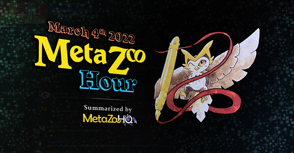 Michael Waddell MetaZoo Hour March 4 2022
