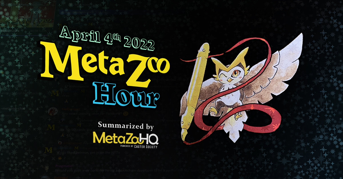 Michael Waddell MetaZoo Hour April 4 2022
