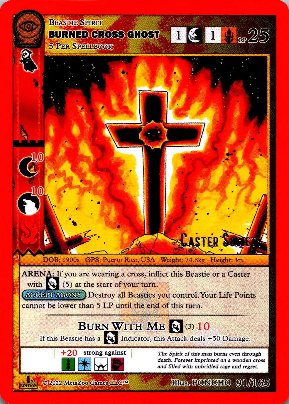 Burned Cross Ghost - 91/165 (RH/NH)