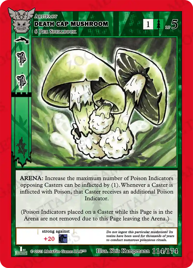 death cap mushroom – 114/174 (NH)
