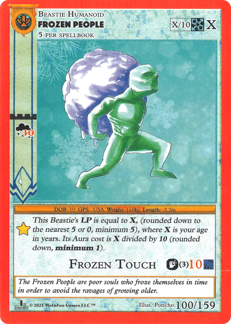 Frozen People - Cryptid Nation - 100/159 - PONCHO (NH)