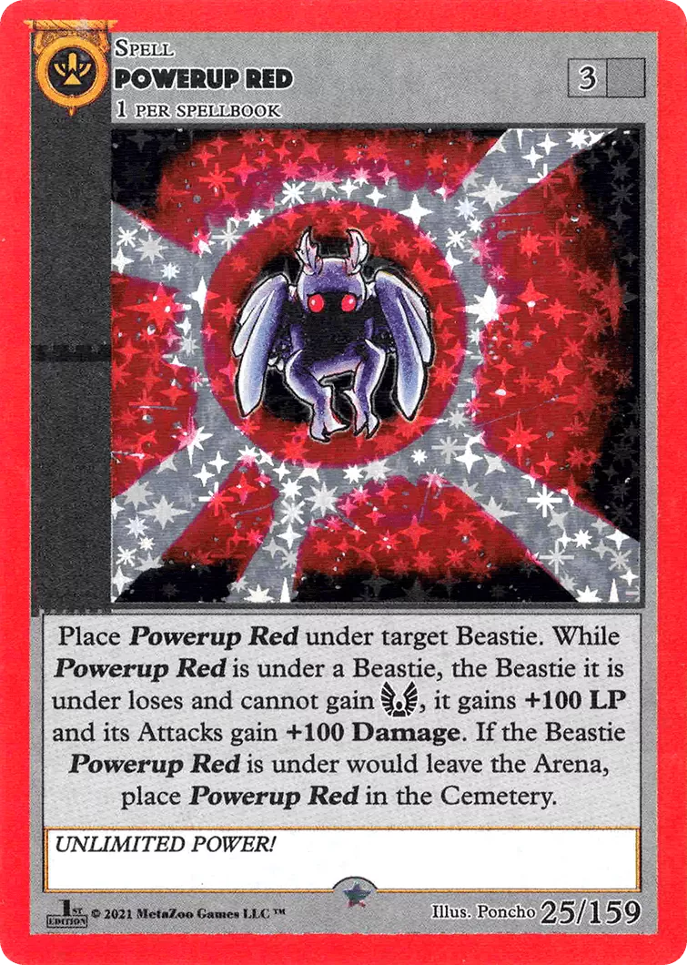 Powerup Red - Cryptid Nation - 25/159 - PONCHO (OB9/FH)